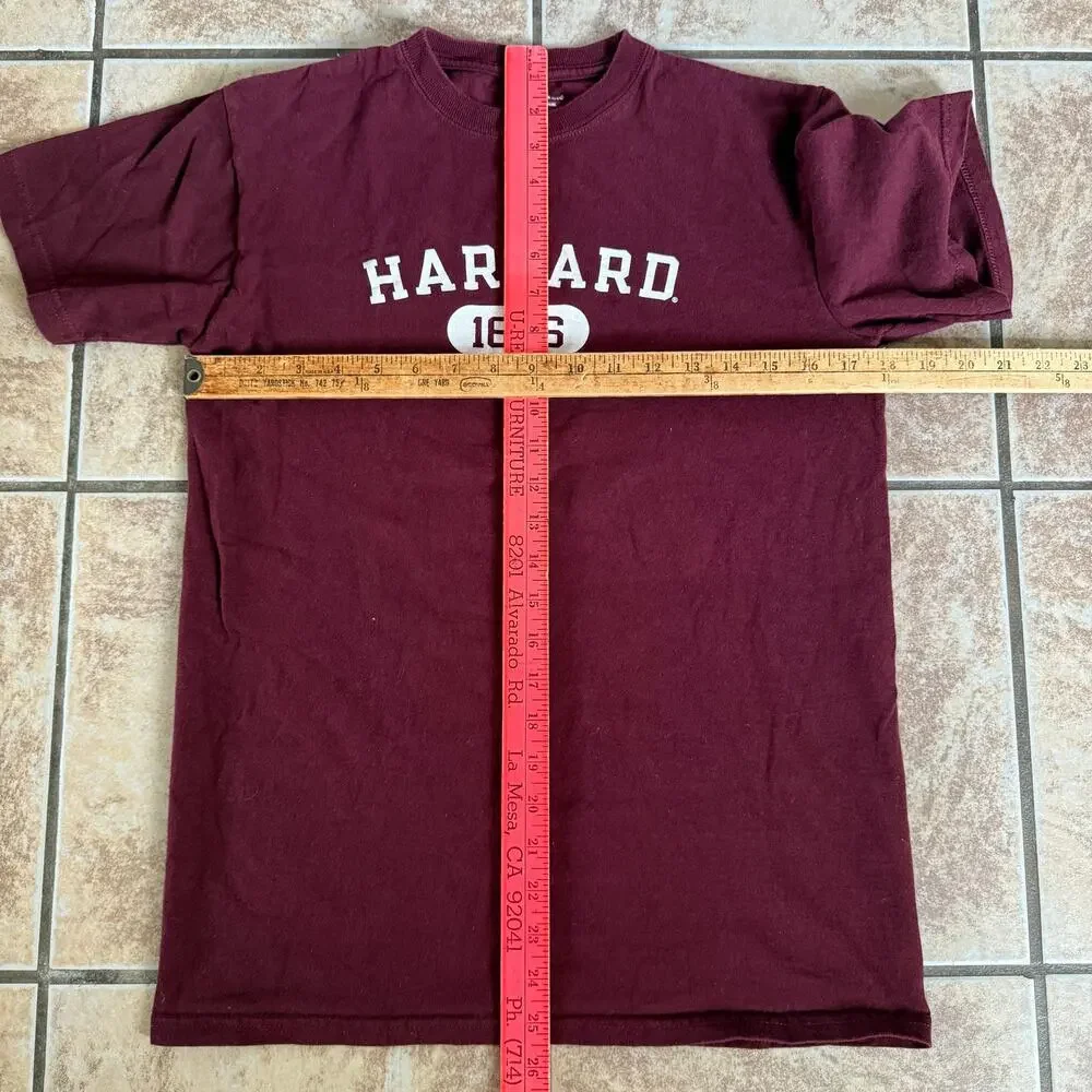 Harvard University X Champion Short Sleeve Shirt Maroon Unisex Size Small‎ - Picture 6 of 7